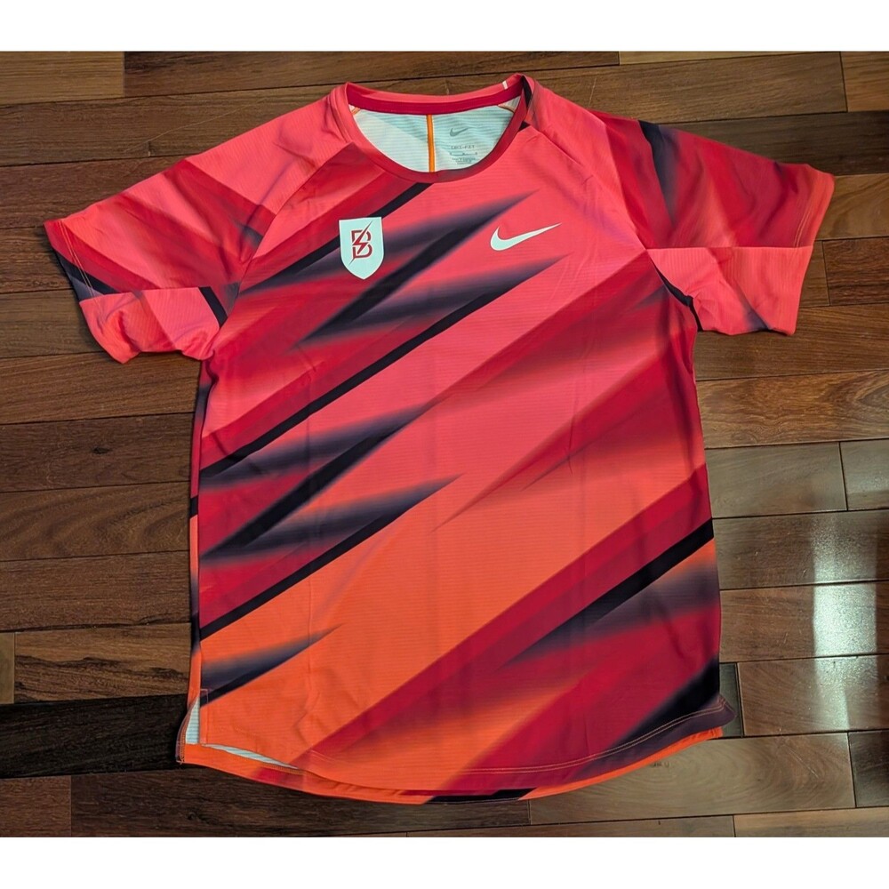 Nike Bowerman Track Club Pro Elite Running Shirt Pink FN0071-614 Size M